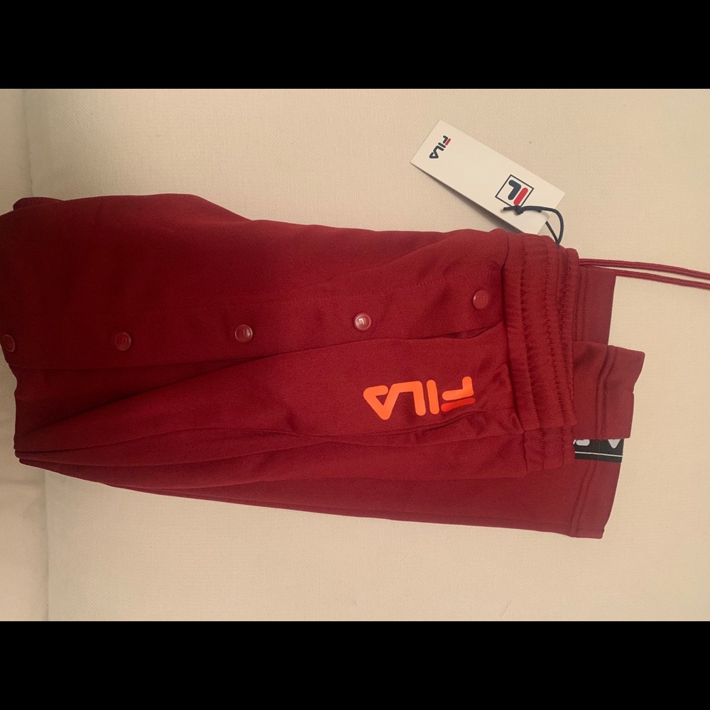 Fila button up track pants